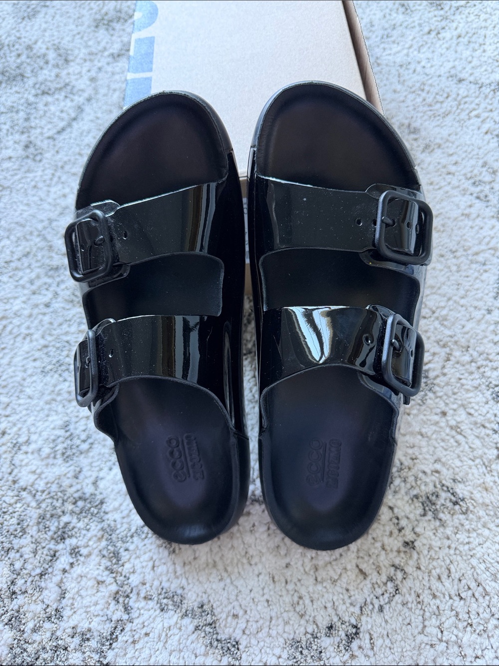 Ecco Black Cozmo Women's Slide Sandal - Picture 6 of 6